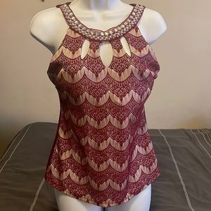 Large burgundy top
